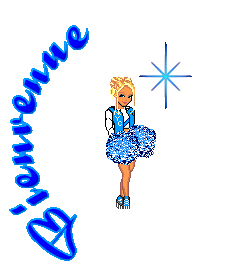 Gif animé bienvenue fille